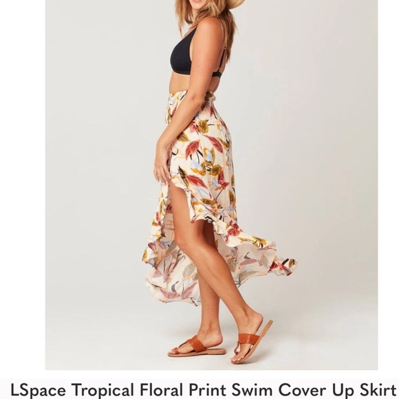 l*space Other - LSPACE tropical print cover up skirt or dress